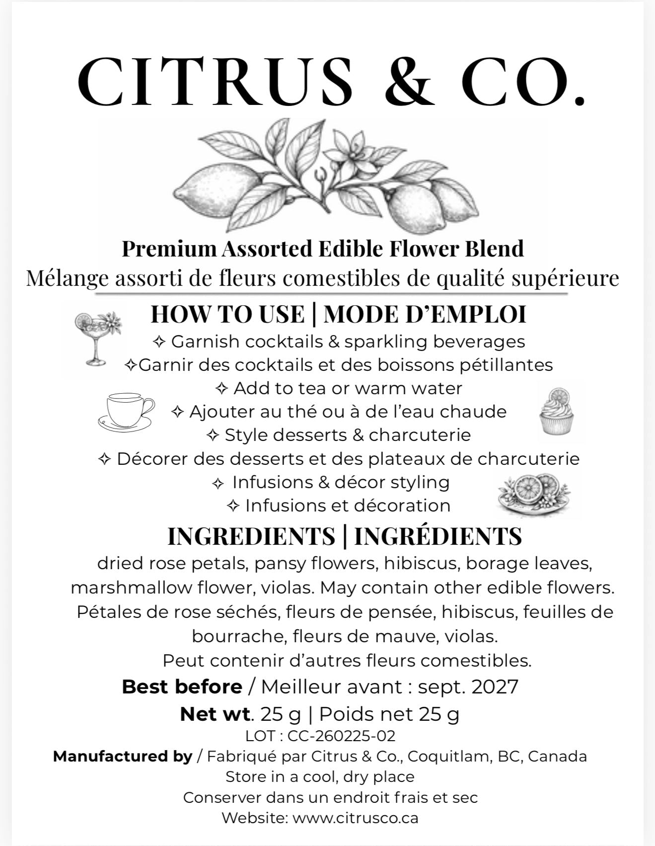 Edible Flower Blend
